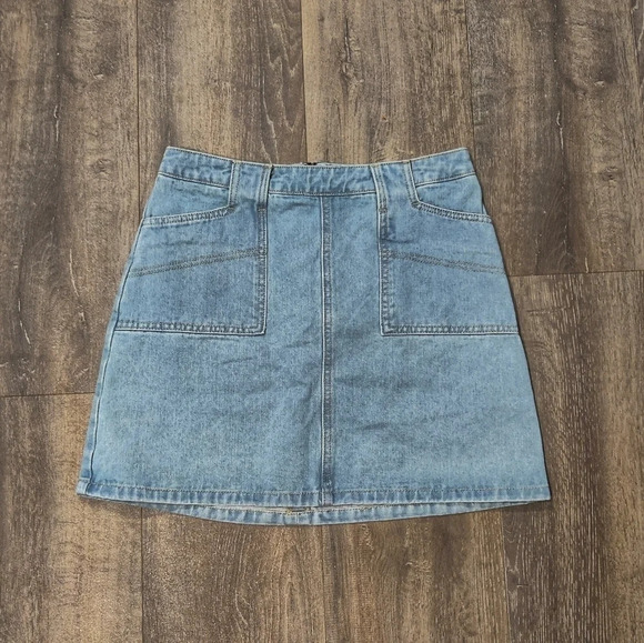 Listicle Denim Mini Skirt - Picture 1 of 4